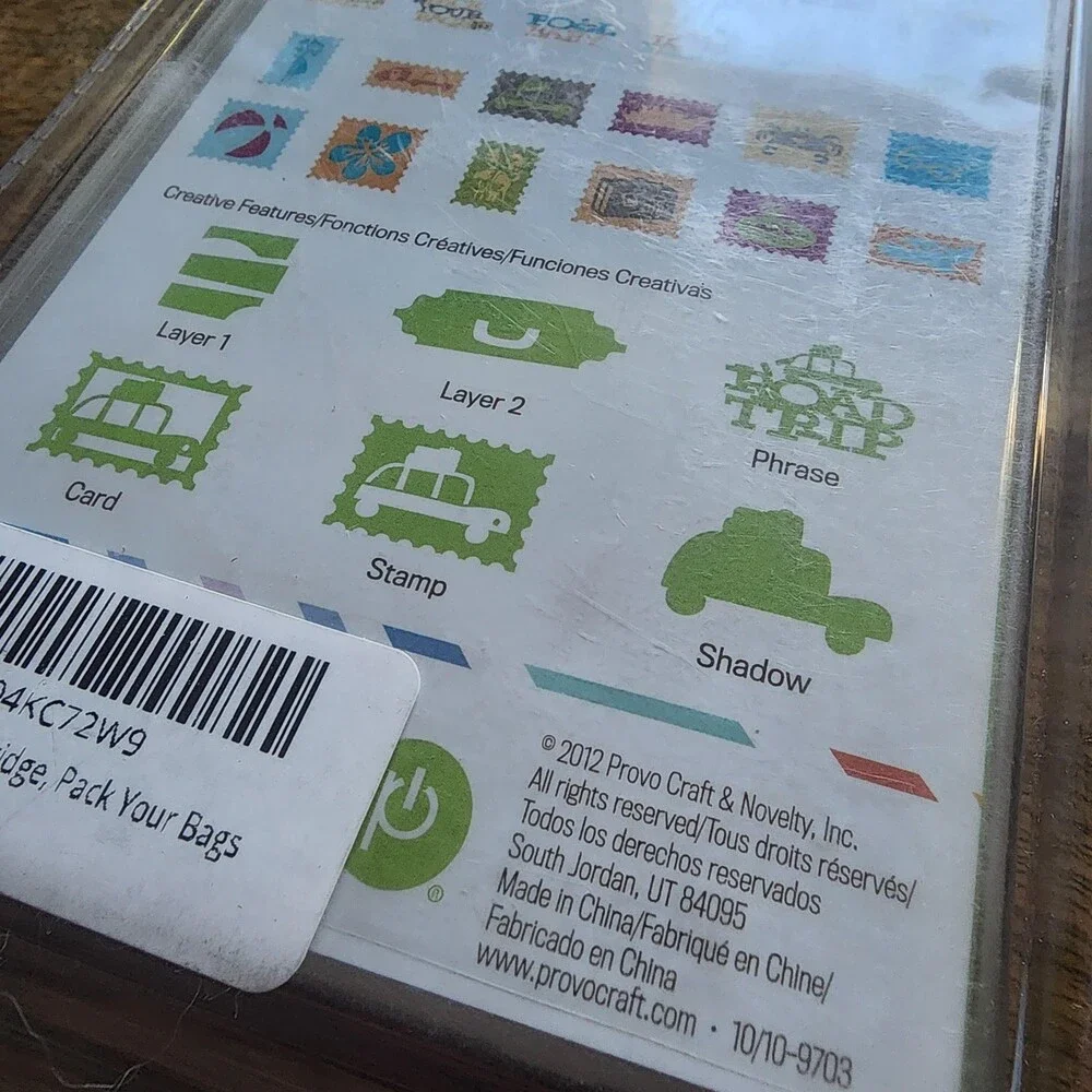 Cricut Pack Your Bags Art Cartridge Travel Vacation Scrapbooking 700 Images NEW